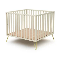 Parc only de jurababy blanc perle et jaune 100 x 100