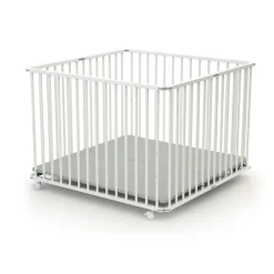 Parc pliant webaby blanc et gris 100x100