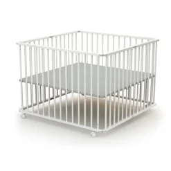Parc pliant webaby blanc et gris 100x100