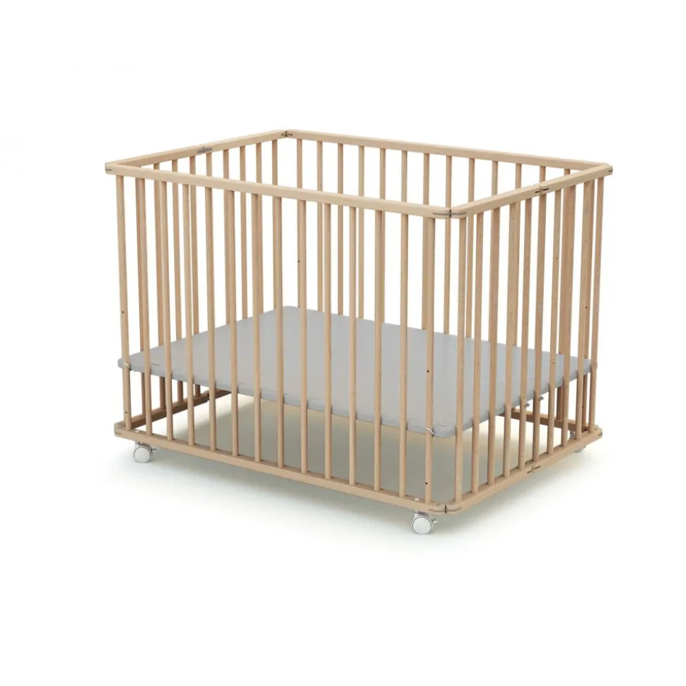 Parc pliant 70x100 hêtre brut