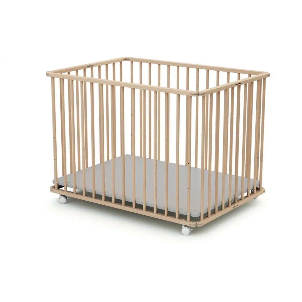Parc pliant 70x100 hêtre brut