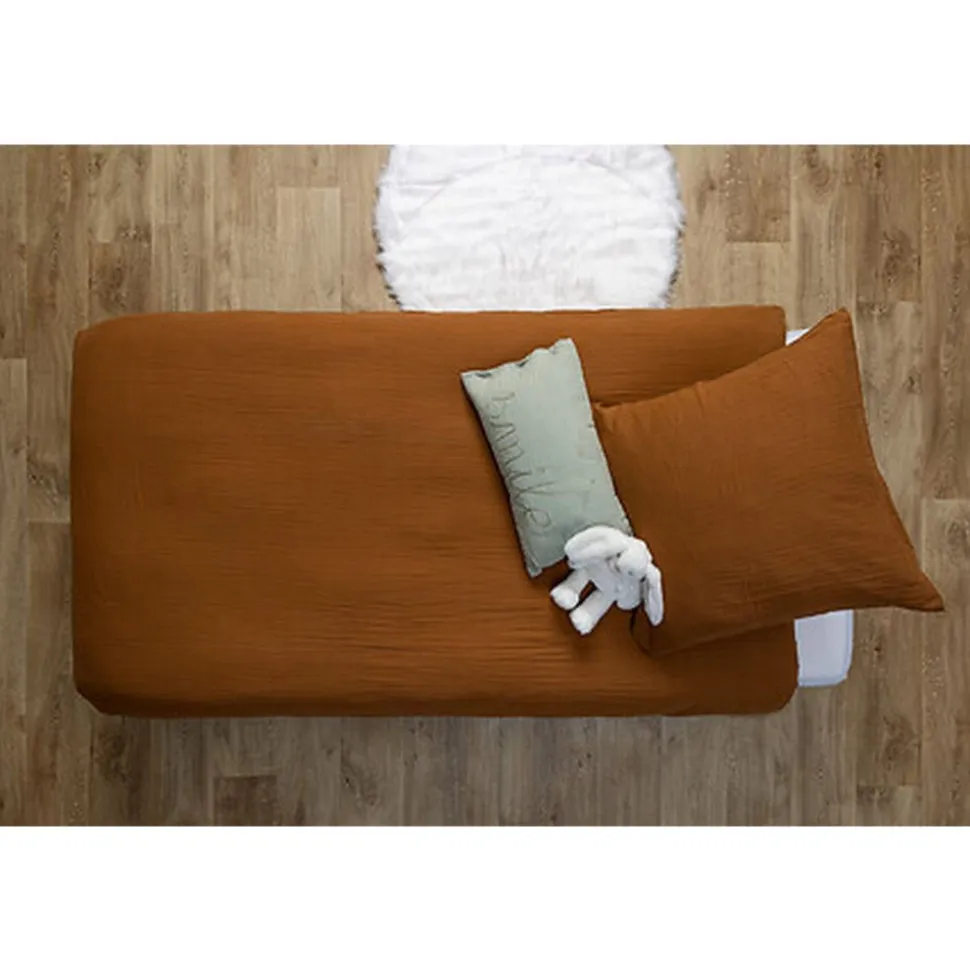 Parure de lit enfant 140x200 cm noisette