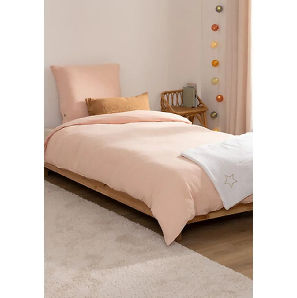 Parure de lit enfant 140x200 cm rose