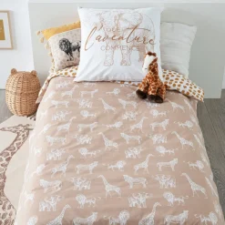 Parure de lit enfant 140x200 cm savane