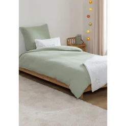 Parure de lit enfant 140x200 cm vert