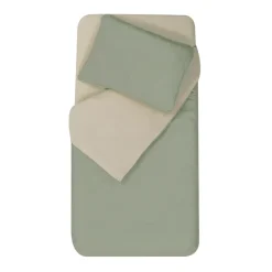 Parure housse de couette + taie d'oreiller 75x120 / 35x45 cm ginky / sable