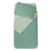 Parure housse de couette + taie d'oreiller 100x140cm / 40x60 cm sapin / vert gris