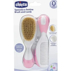 Peigne et brosse rose