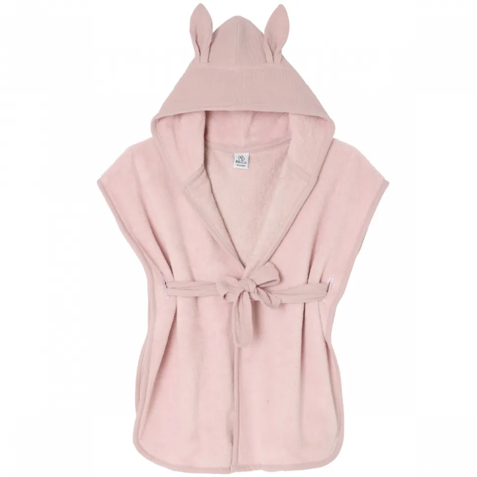 Peignoir bambou et gaze de coton 0/2 ans pétale