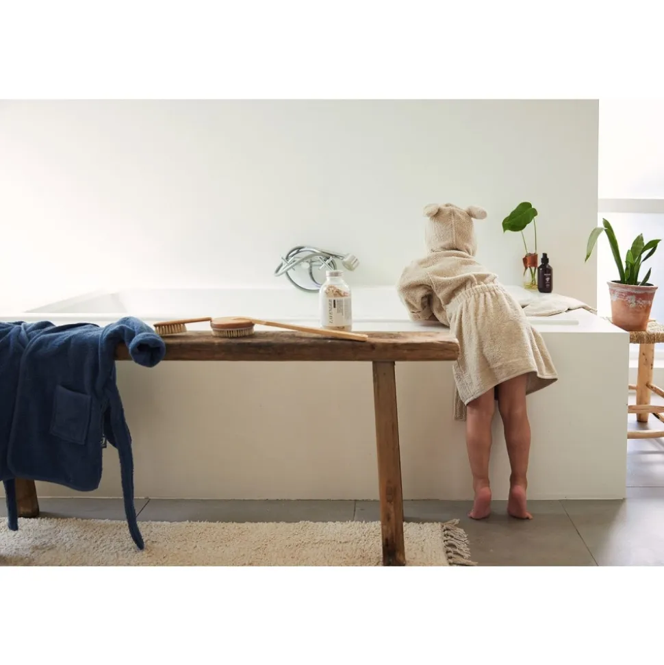 Peignoir enfant éponge 1-2 ans nougat