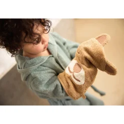 Peignoir enfant éponge 3-4 ans sea green
