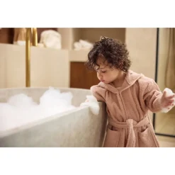 Peignoir enfant éponge 3-4 ans wild rose