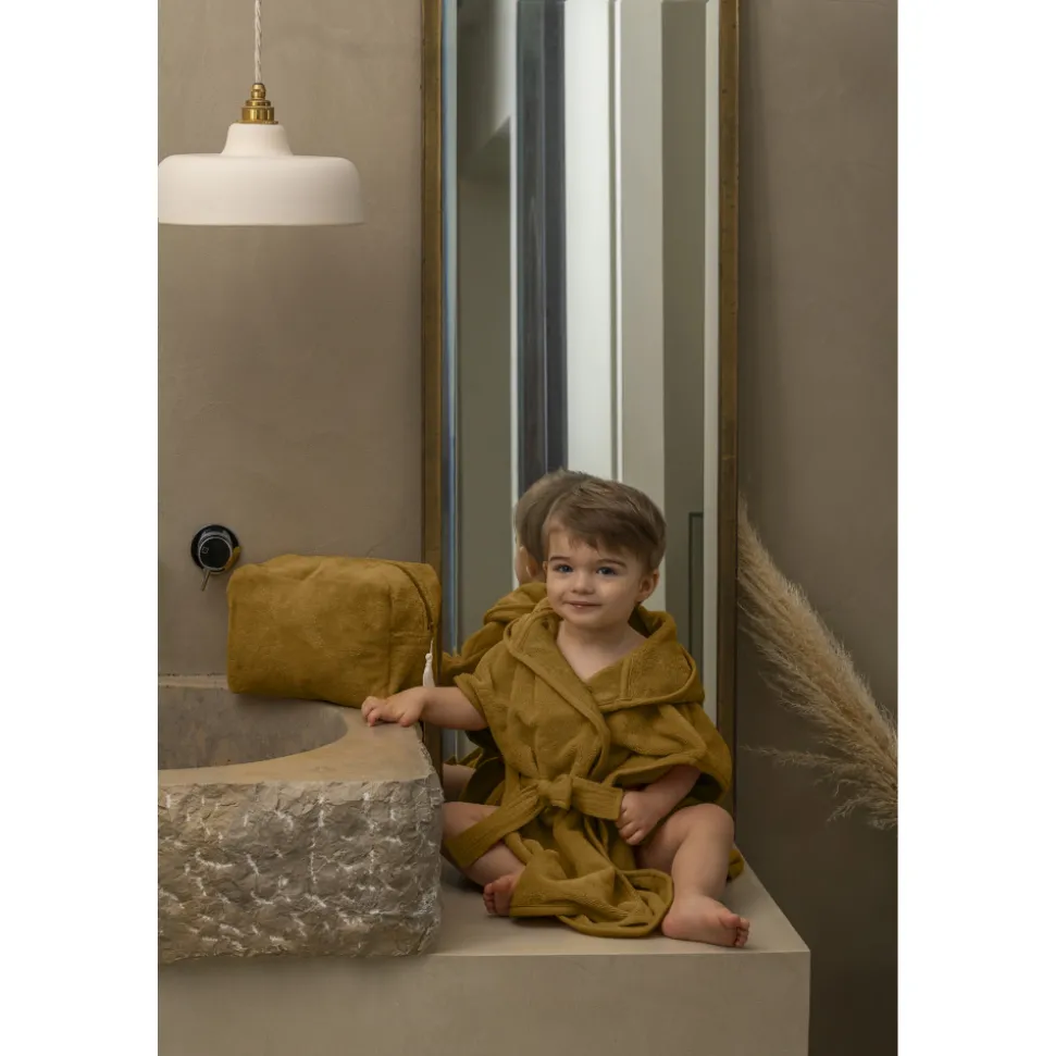 Peignoir éponge 2-4 ans havane