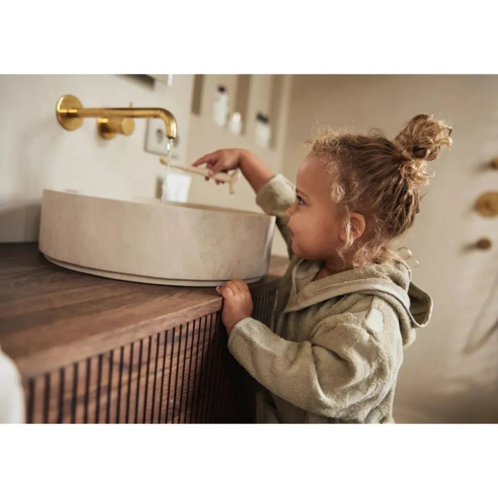 Peignoir éponge 1-2 ans miffy jacquard olive