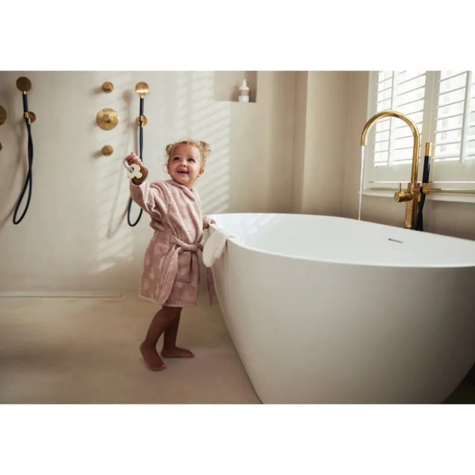Peignoir éponge 1-2 ans miffy jacquard wild rose