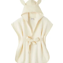 Peignoir éponge 0-2 ans mousse de lait