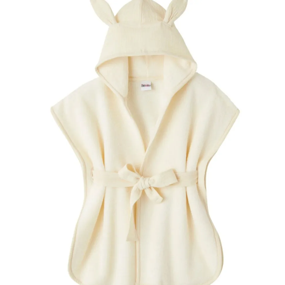 Peignoir éponge 0-2 ans mousse de lait