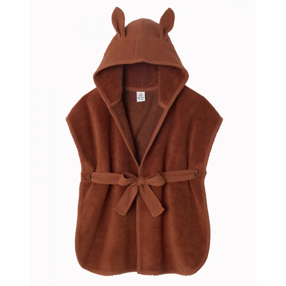 Peignoir éponge 0-2 ans toffee