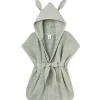 Peignoir éponge 0-2 ans vert de gris