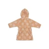 Peignoir éponge enfant jacquard flower 1-2 ans