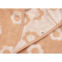 Peignoir éponge enfant jacquard flower 1-2 ans