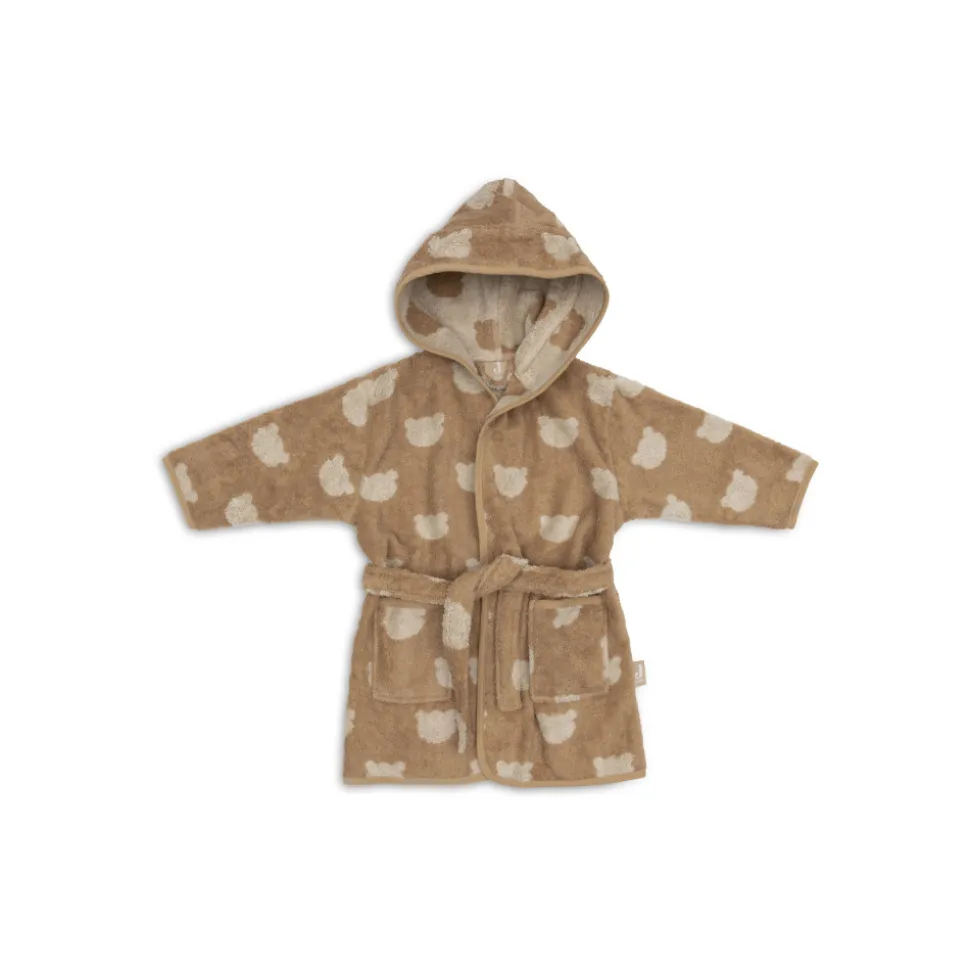 Peignoir éponge enfant jacquard teddy bear 1-2 ans