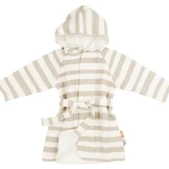Peignoir stripes sable 1/2 ans