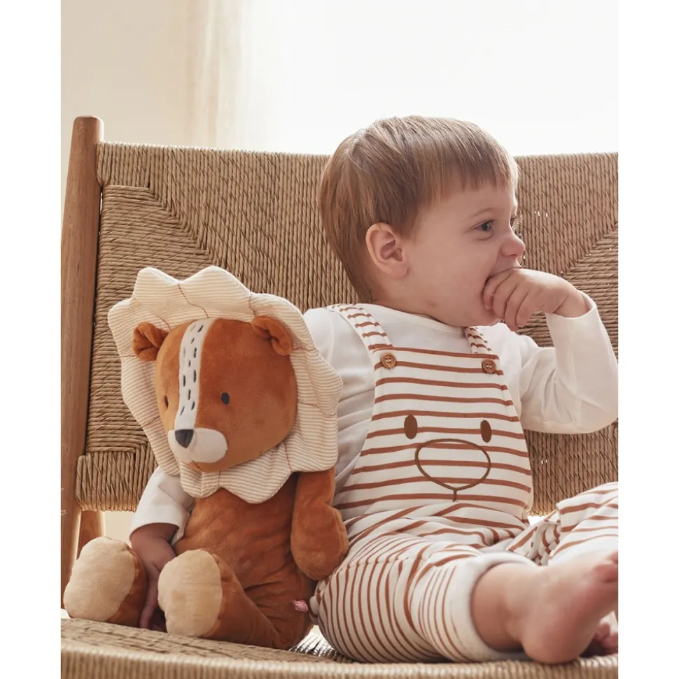 Peluche babou medium en veloudoux caramel
