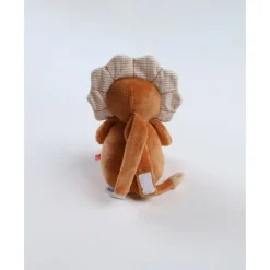 Peluche babou mini musicale en veloudoux caramel