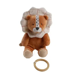 Peluche babou mini musicale en veloudoux caramel