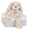 Peluche bébé copain calin lapin beige 25 cm