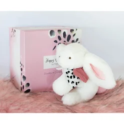 Peluche bébé happy blush pompon rose