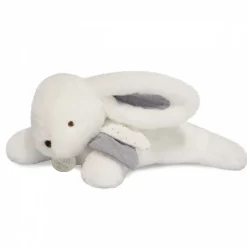 Peluche bébé happy glossy pompon blanc