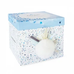 Peluche bébé happy glossy pompon blanc