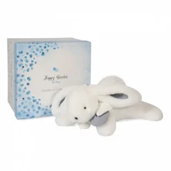 Peluche bébé happy glossy pompon blanc