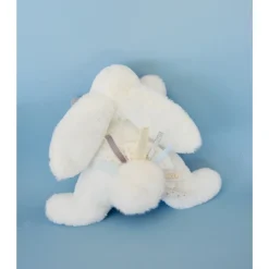 Peluche bébé happy glossy pompon blanc