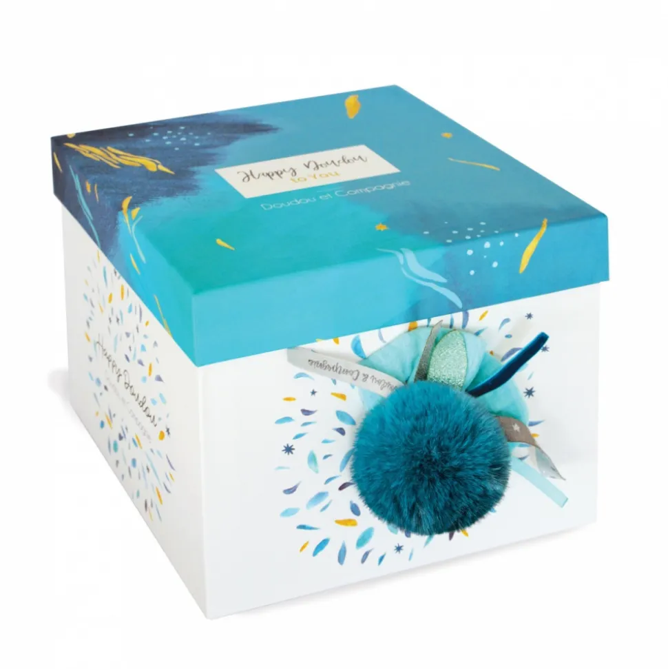 Peluche bébé happy pop pompon paon
