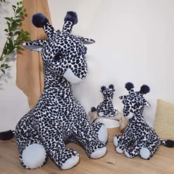Peluche bébé lisi la girafe bleue 50 cm