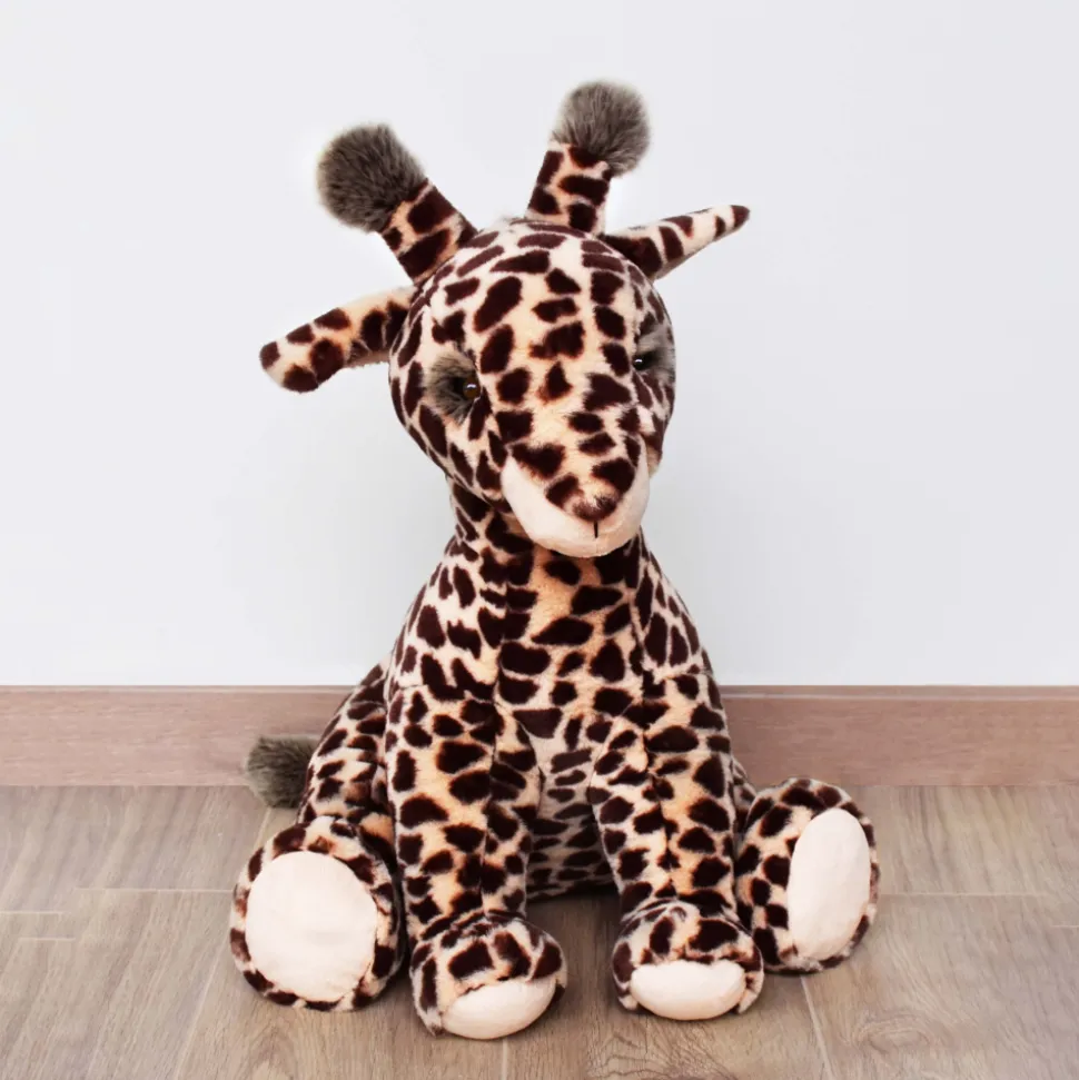 Peluche bébé lisi la girafe naturelle 50 cm