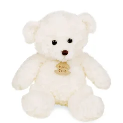 Peluche bébé ours calin ivoire 21 cm