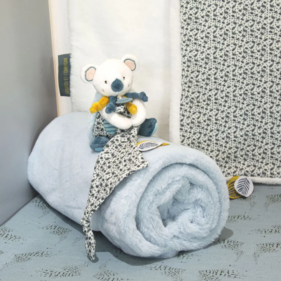 Peluche bébé pantin avec doudou yoca le koala