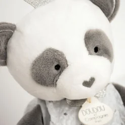 Peluche bébé pantin avec doudou panda attrape-rêve
