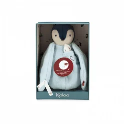 Peluche à bisous pingouin bleu