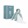Peluche à bisous pingouin vert
