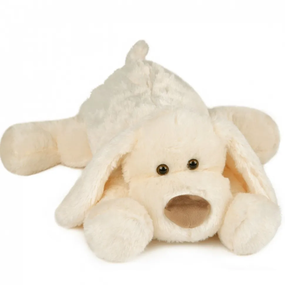 Peluche chien cookie blanc 50 cm