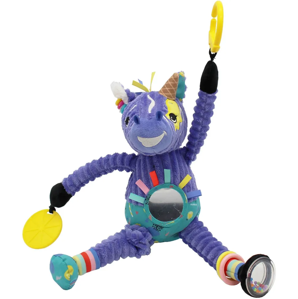 Peluche d'activités de voyage kiprokos le zèbre