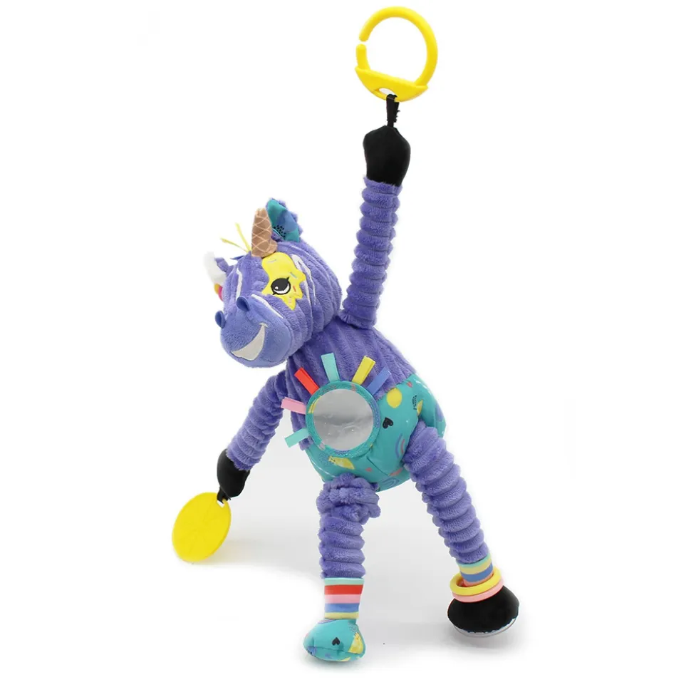 Peluche d'activités de voyage kiprokos le zèbre