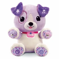 Peluche d'activité violette, mon amie pattes magiques