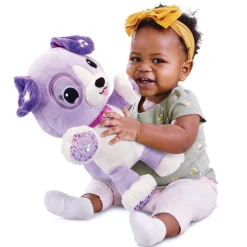 Peluche d'activité violette, mon amie pattes magiques