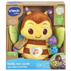 Peluche d'éveil maëlle mon abeille des découvertes